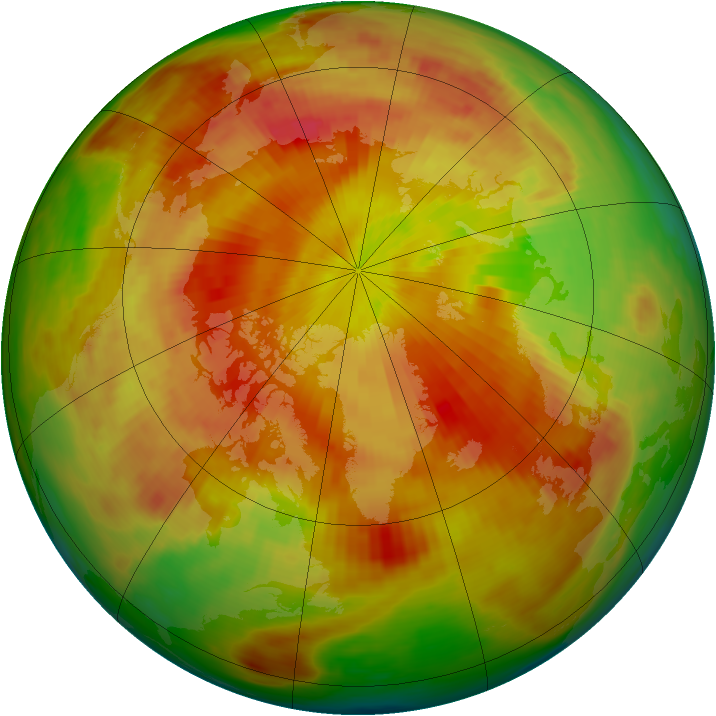 Arctic ozone map for 07 May 1982